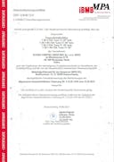 Zertifikat - HUECK Lava 77-30