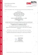 Zertifikat - HUECK Lava 77-90